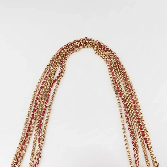 Chanel Dark Red Quilted Shiny Lambskin Quilted Multi Stand Flap Bag - Picture 5 of 9